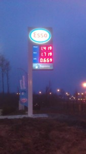 ESSO LED Prijzenbord Almere